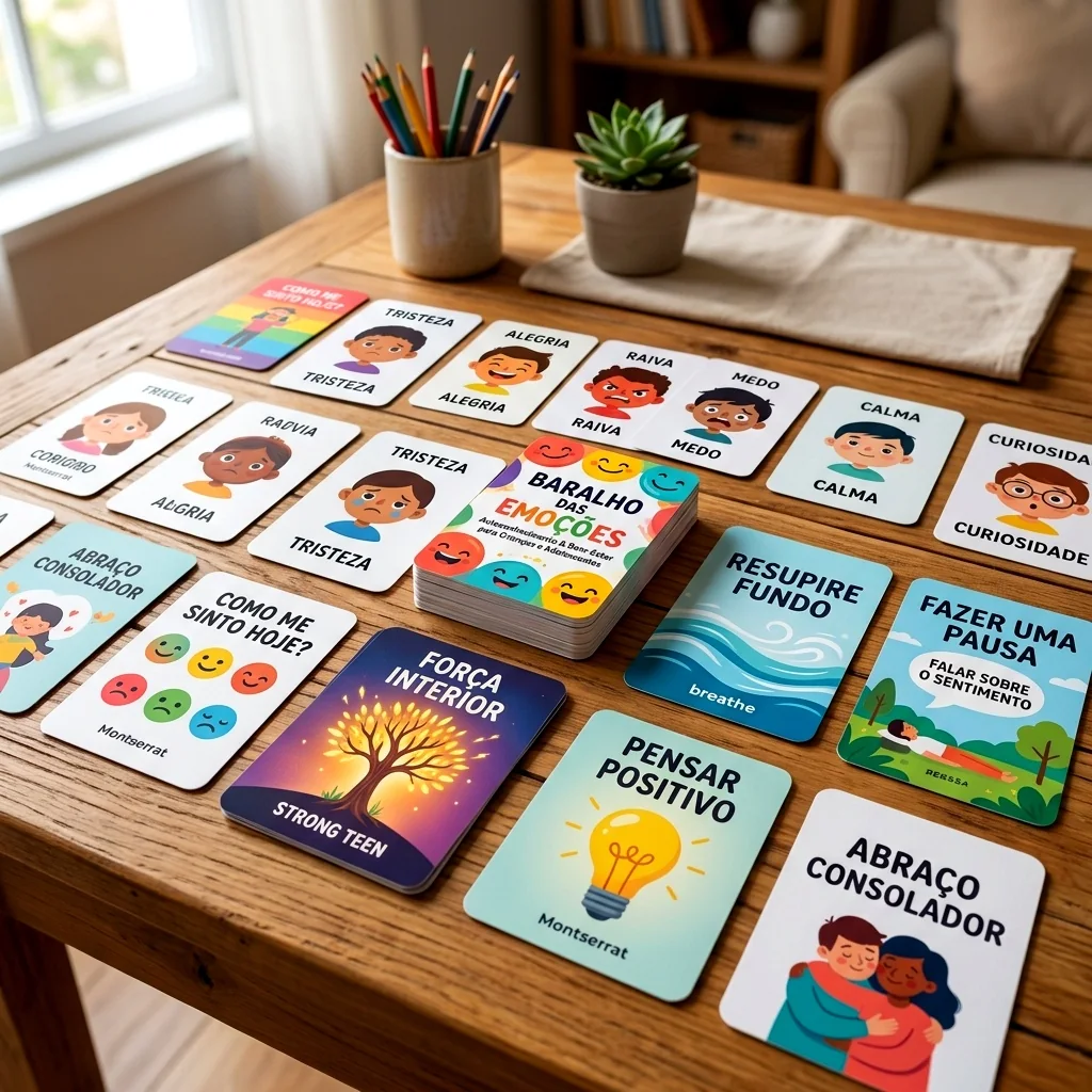 Baralho das Emoções Infantil para Impressão