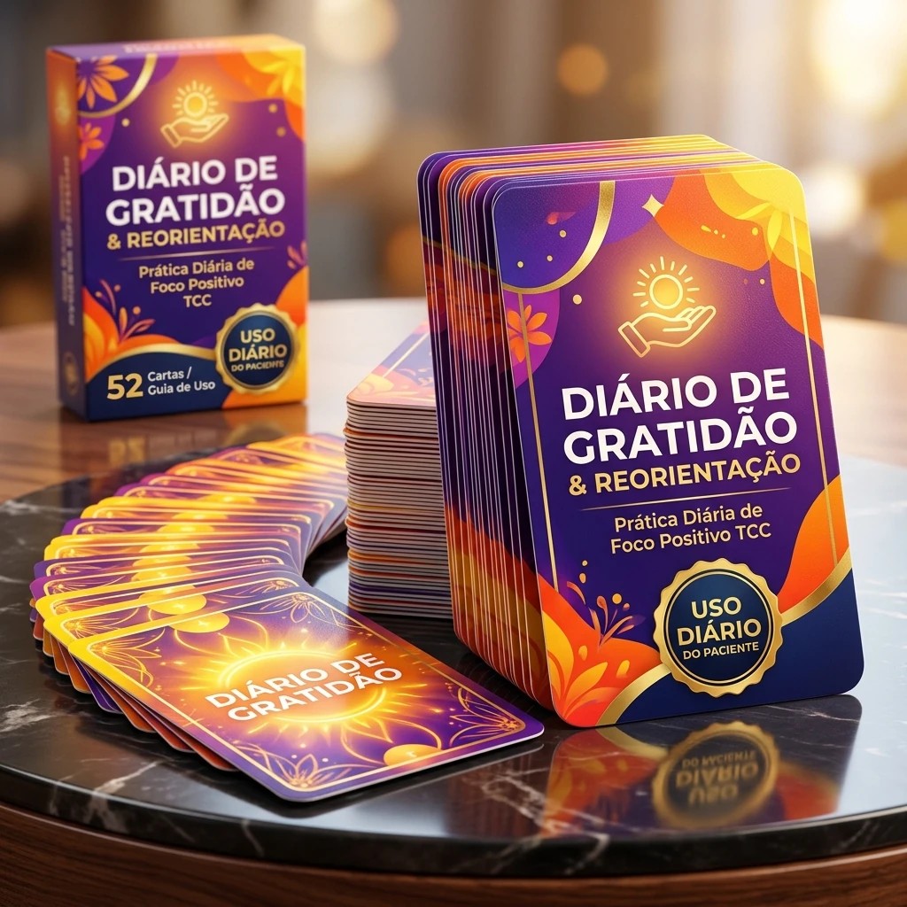 Baralho de Gratidão e Reorientação Positiva TCC para o paciente